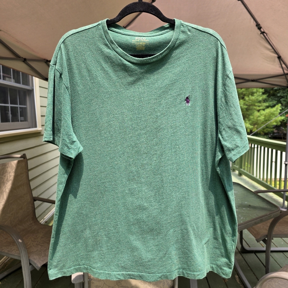POLO Ralph Lauren Green Mens Cotton T-Shirt Size Large